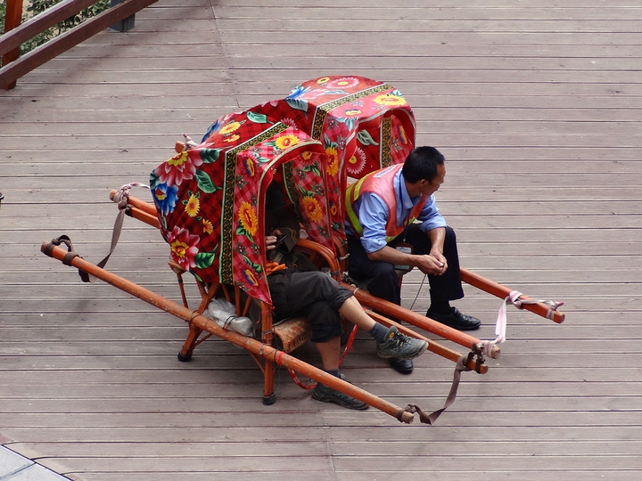 Touristentransport -Tiger Leaping Gorge -  China